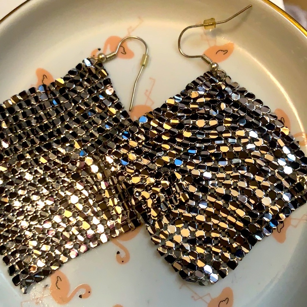 Zebra printed earrings